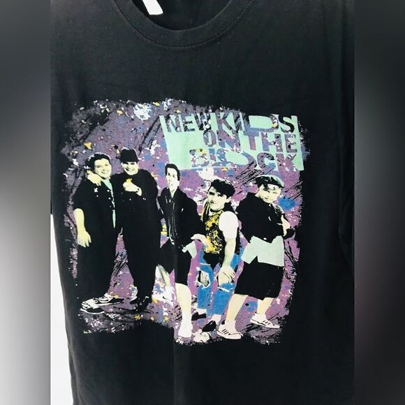 New kids on the block | black shirt sleeve unisex t-shirt | size XL - Picture 4 of 4